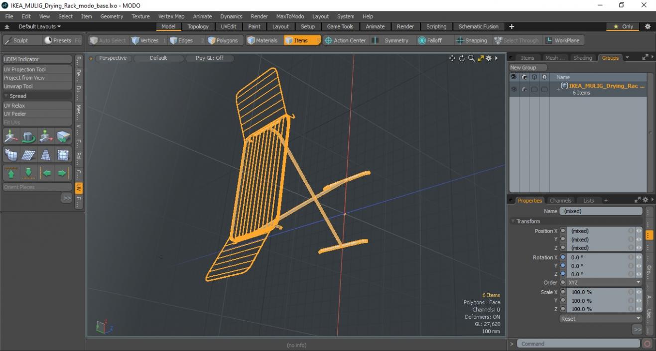 IKEA MULIG Drying Rack 3D