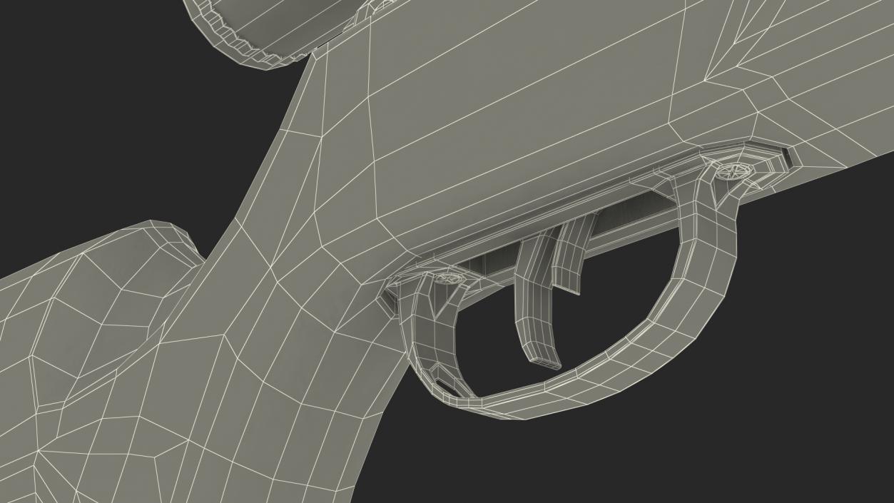 3D Break Barrel Air Rifle with Scope model