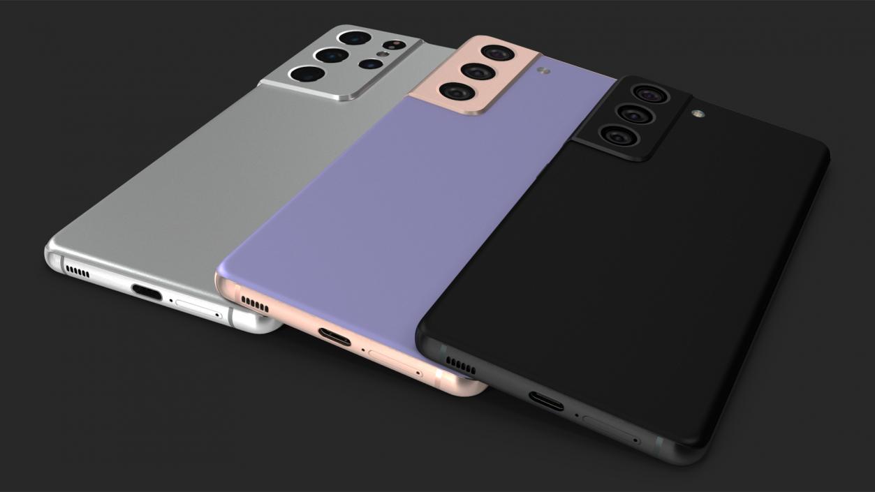 Colored Smartphone Set 3D