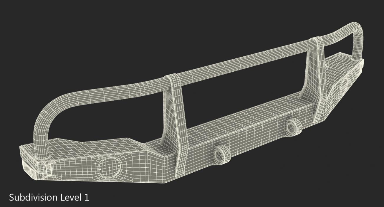 Bullbar Push Bumper 3D model