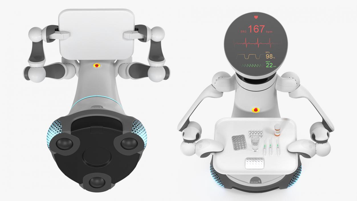 Careobot 4 with Medicine 3D model