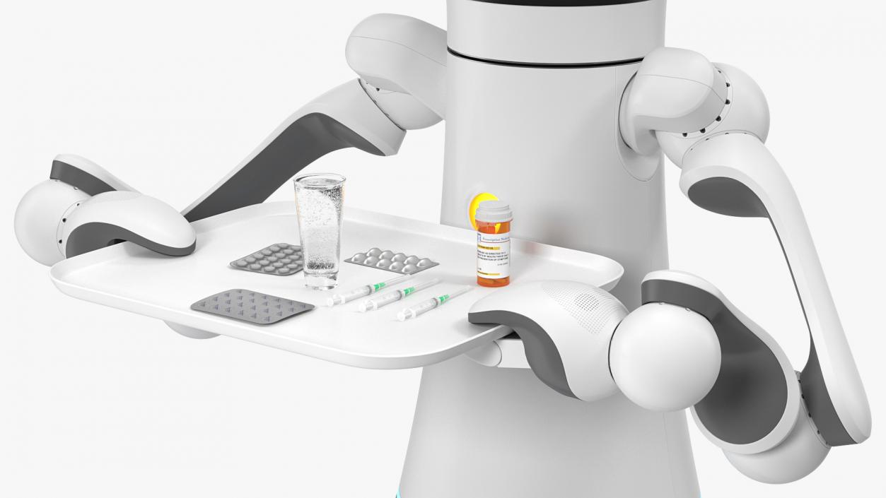 Careobot 4 with Medicine 3D model