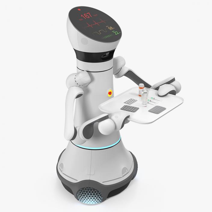 Careobot 4 with Medicine 3D model