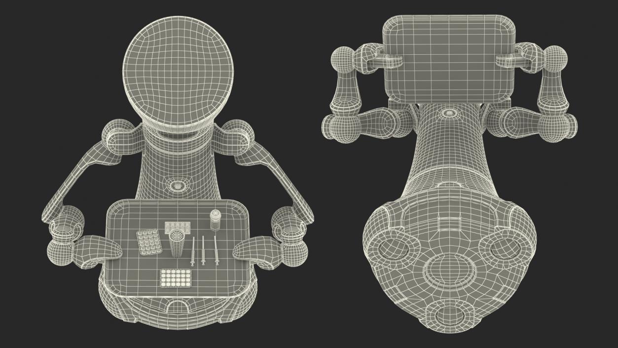 Careobot 4 with Medicine 3D model