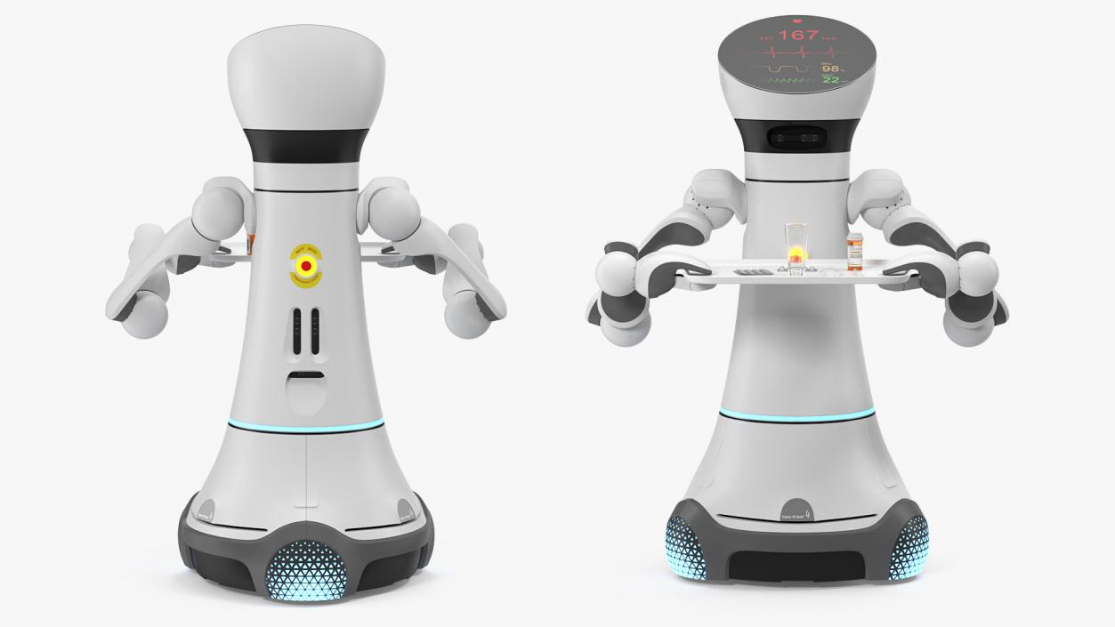 Careobot 4 with Medicine 3D model