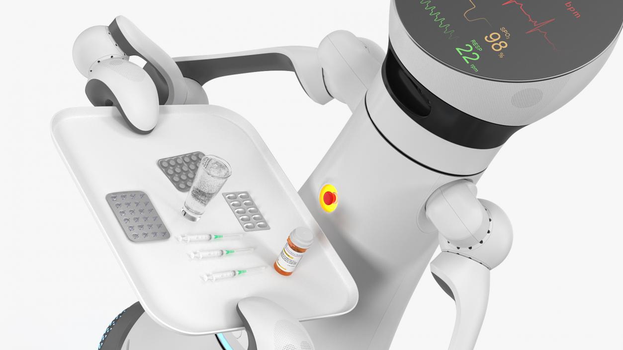 Careobot 4 with Medicine 3D model