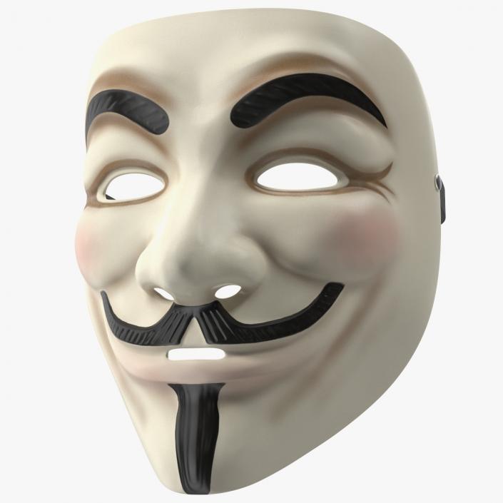 3D model Guy Fawkes Mask