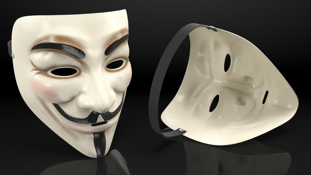 3D model Guy Fawkes Mask