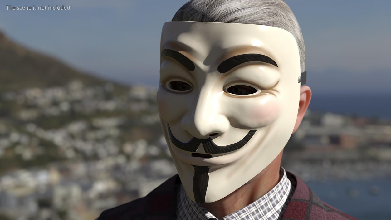 3D model Guy Fawkes Mask