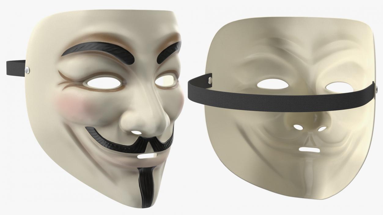 3D model Guy Fawkes Mask