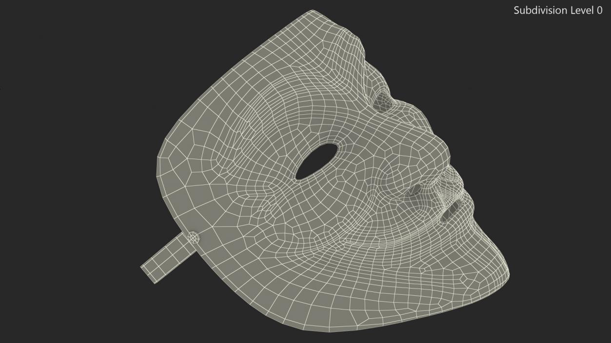 3D model Guy Fawkes Mask