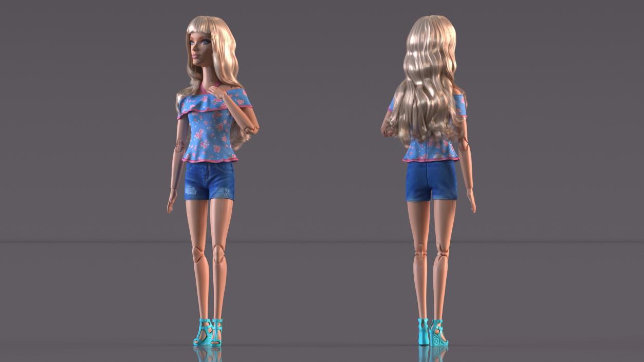 3D Barbie Doll Jeans Style(1)