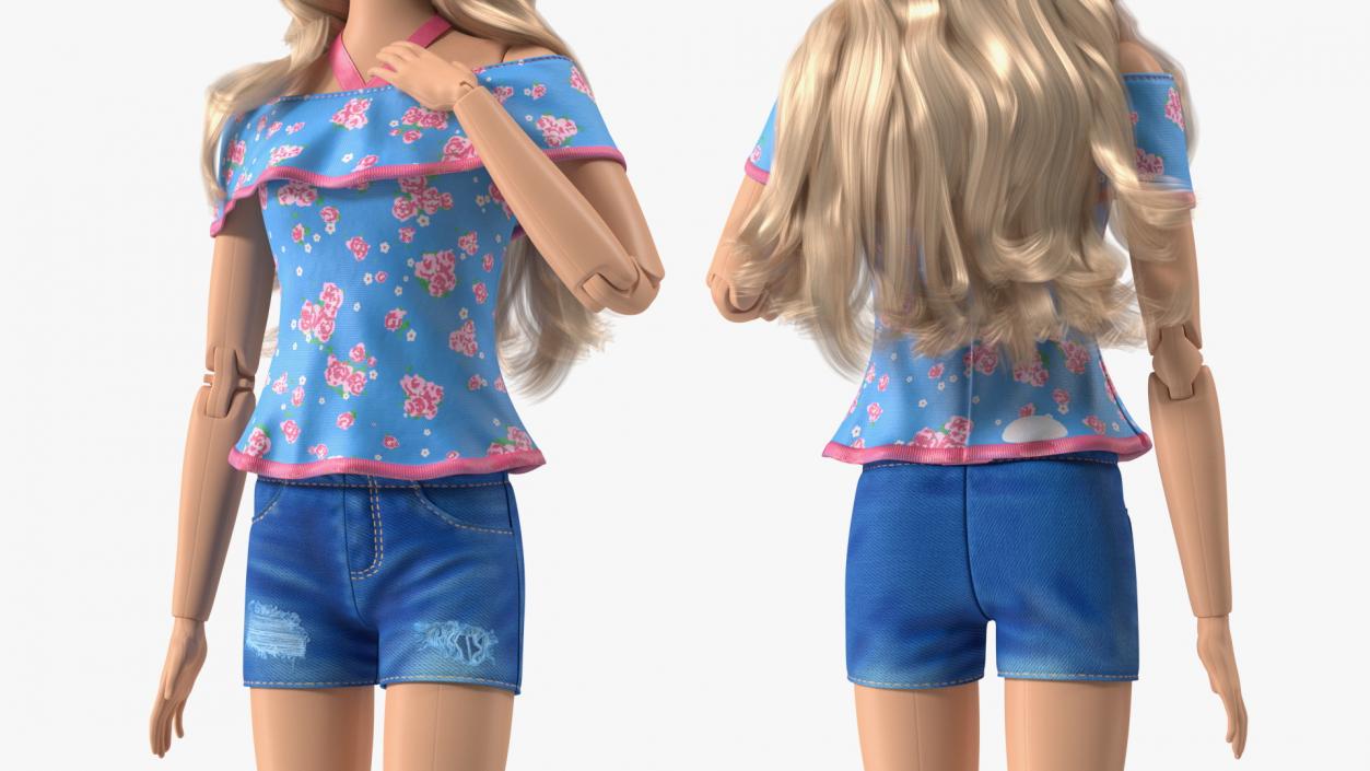 3D Barbie Doll Jeans Style(1)