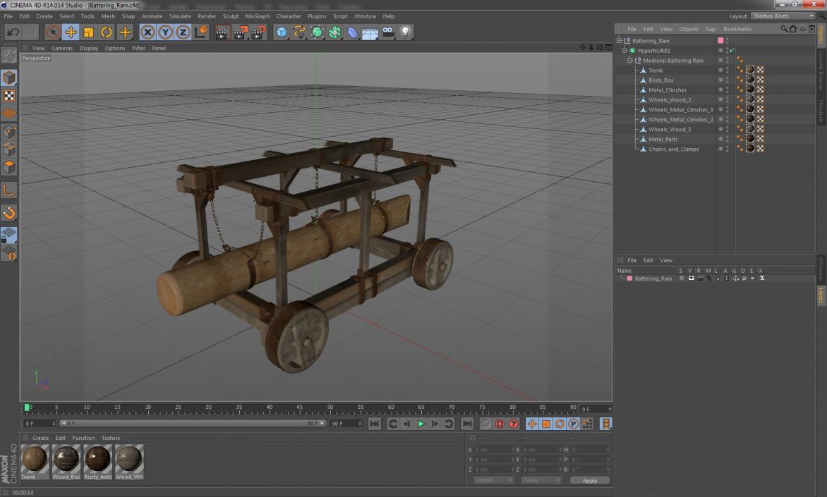 Battering Ram 3D Model 3D