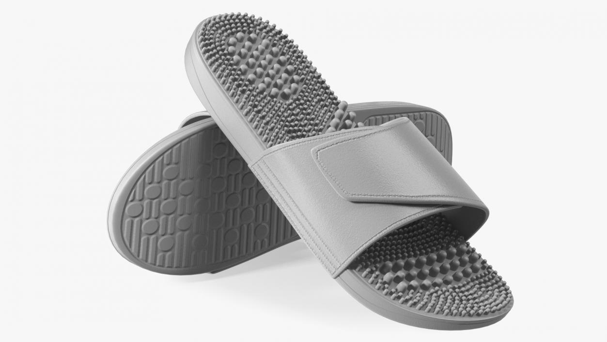 3D Health Foot Massage Slippers Grey model