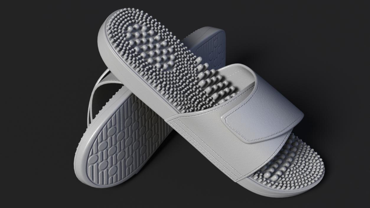 3D Health Foot Massage Slippers Grey model