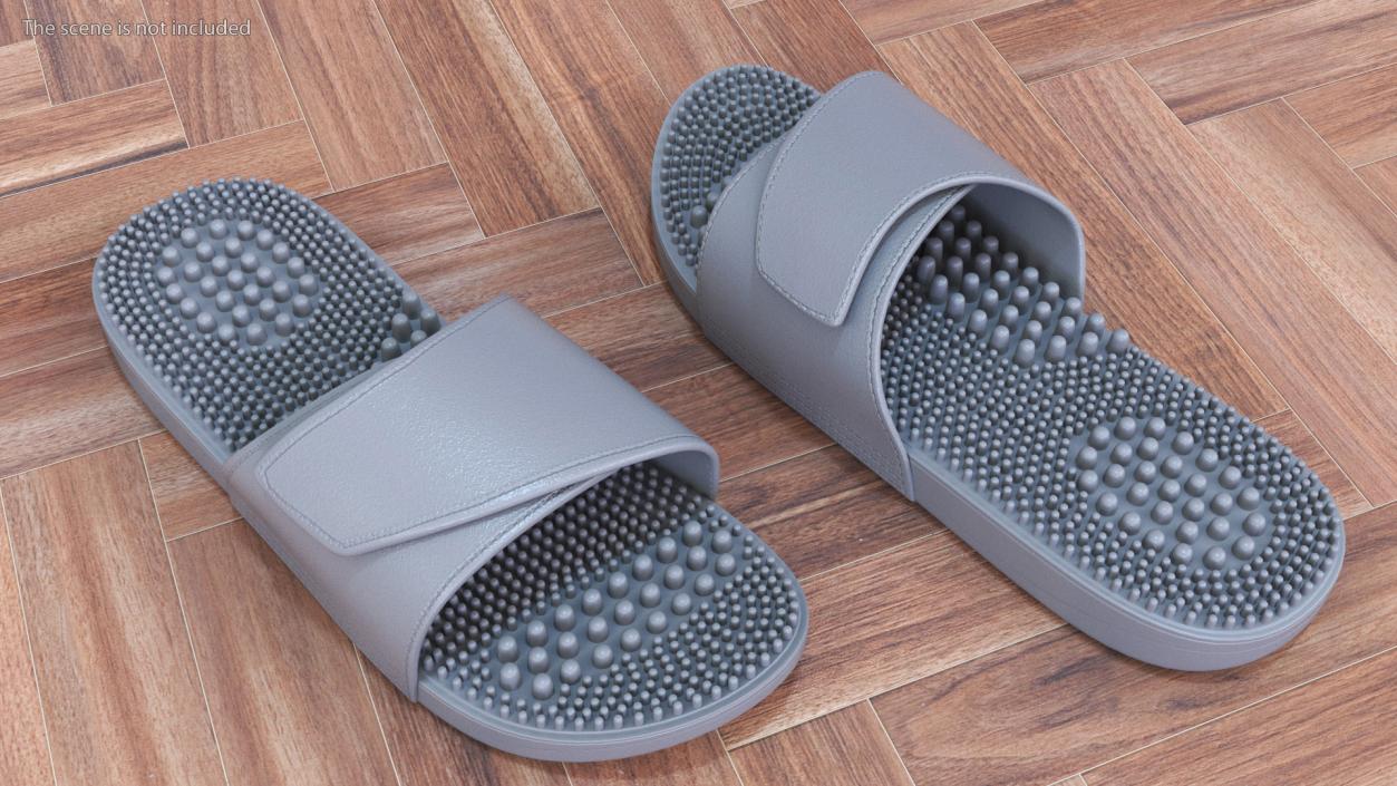 3D Health Foot Massage Slippers Grey model