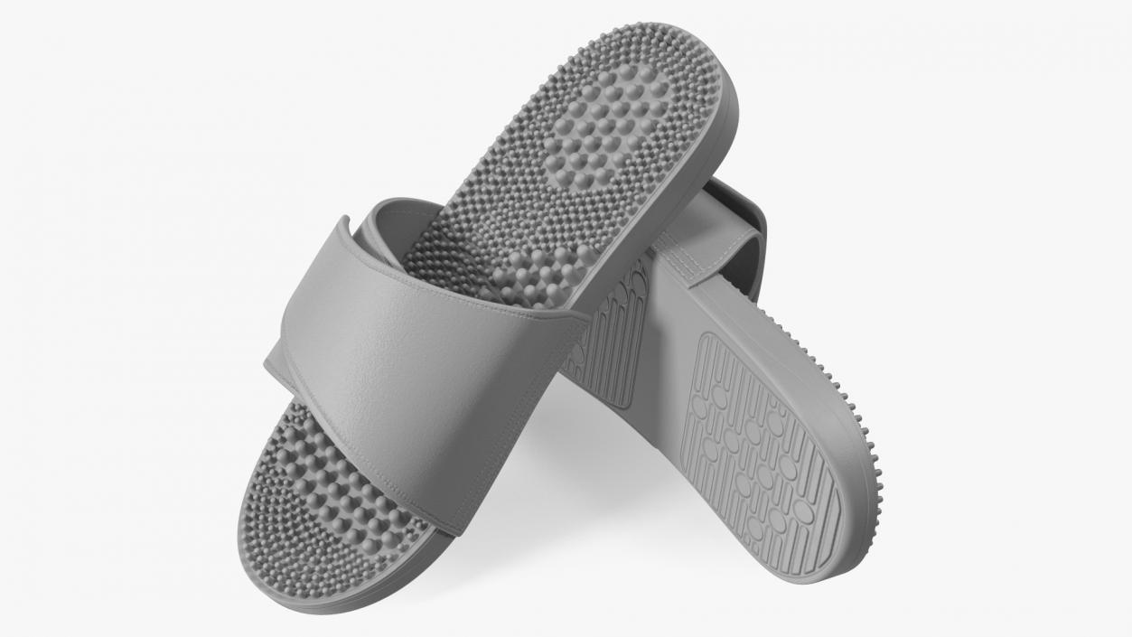 3D Health Foot Massage Slippers Grey model