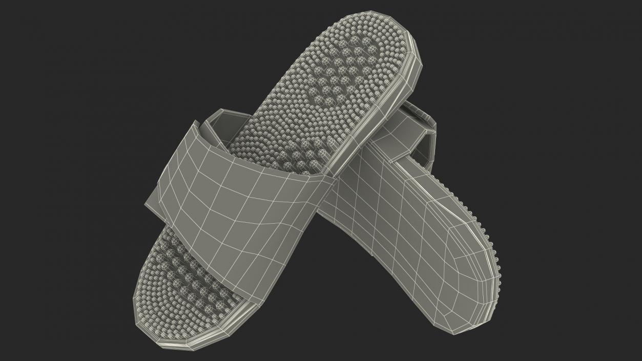 3D Health Foot Massage Slippers Grey model