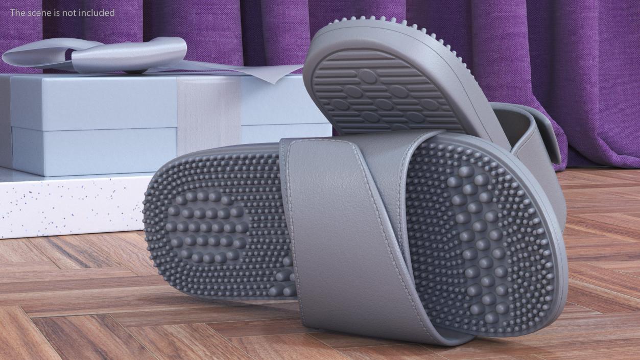 3D Health Foot Massage Slippers Grey model