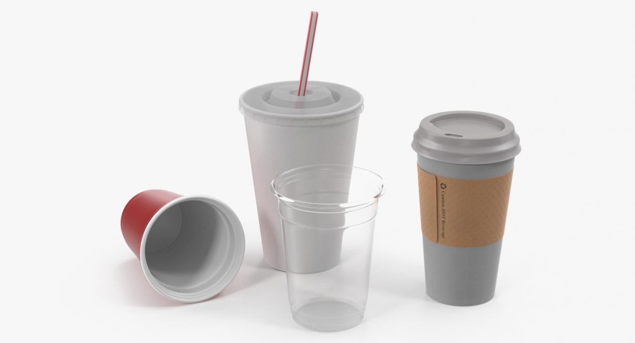 3D Disposable Cups Collection