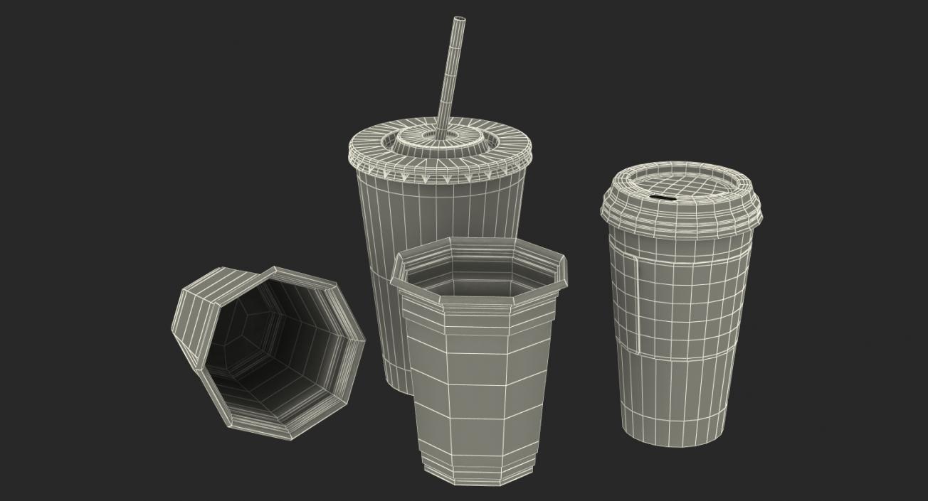 3D Disposable Cups Collection