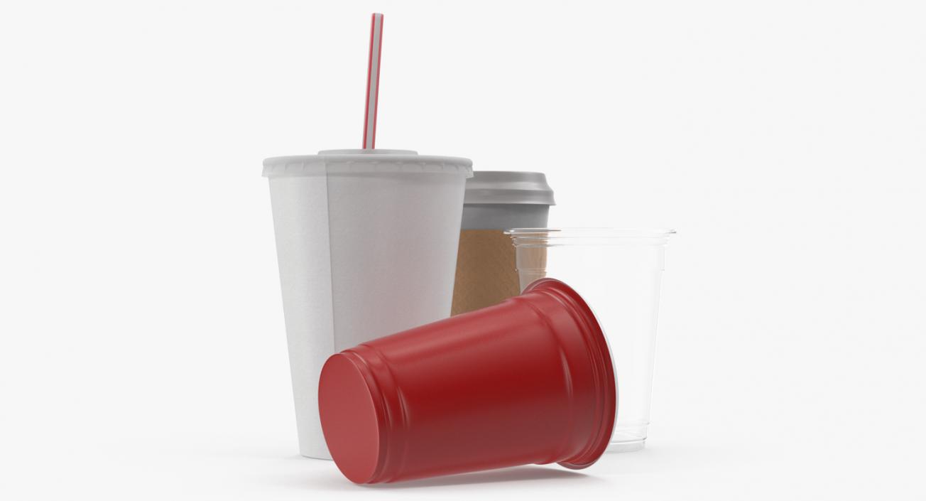 3D Disposable Cups Collection