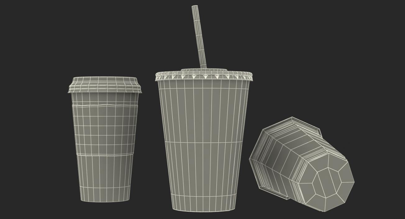 3D Disposable Cups Collection