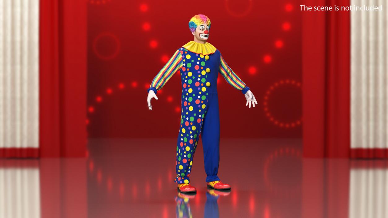 3D Clown Costume model