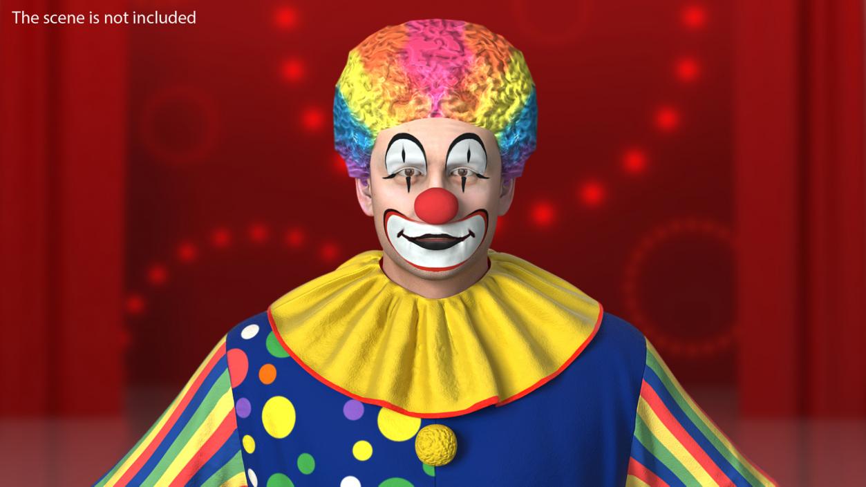 3D Clown Costume model