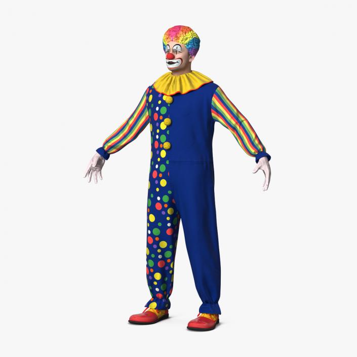 3D Clown Costume model