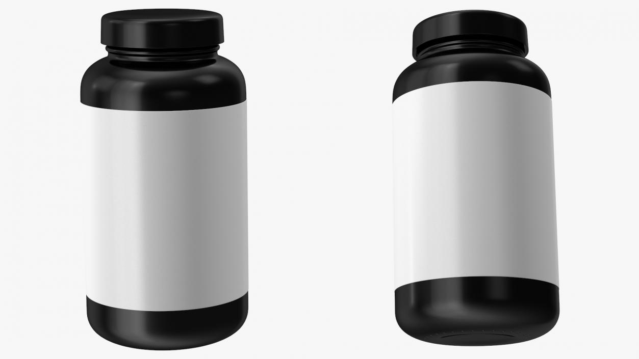 Omega3 Plastic Jar Blank 3D model