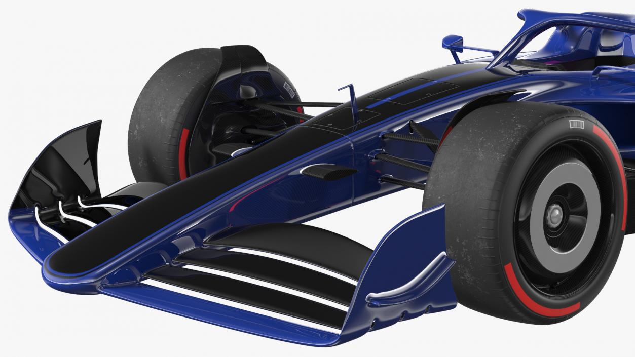 3D Open Wheel Racing Car Rigged model