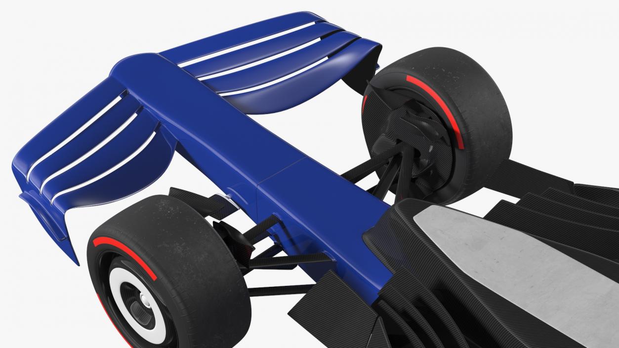 3D Open Wheel Racing Car Rigged model