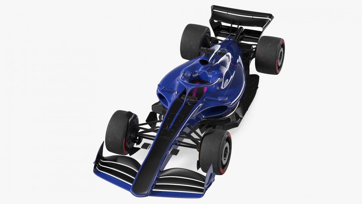 3D Open Wheel Racing Car Rigged model