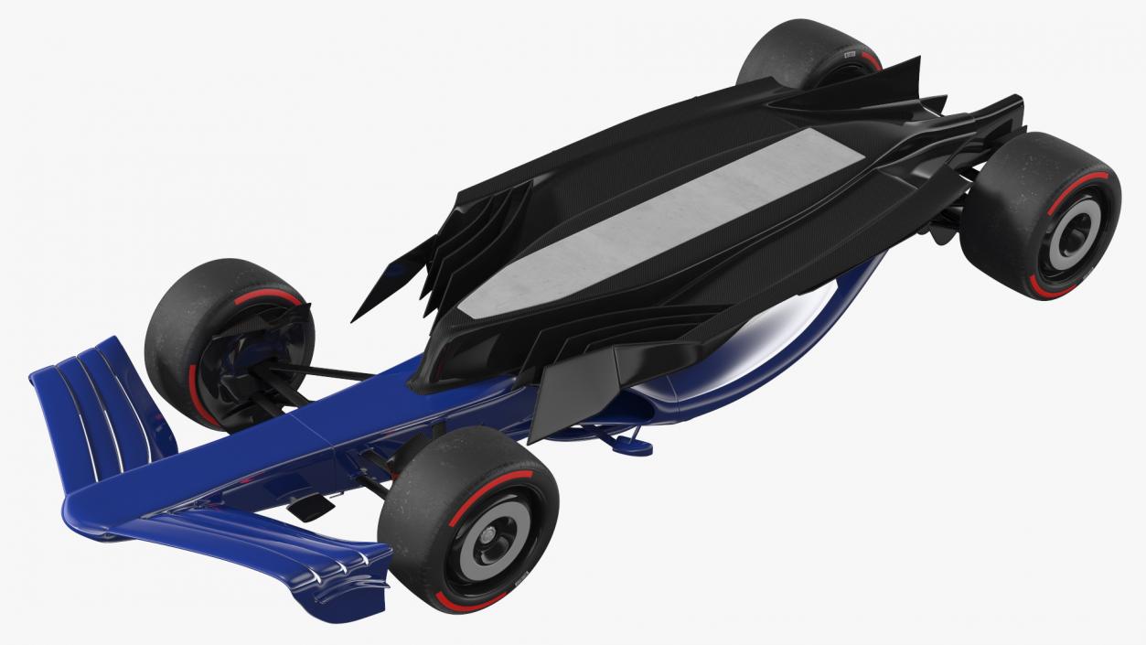 3D Open Wheel Racing Car Rigged model