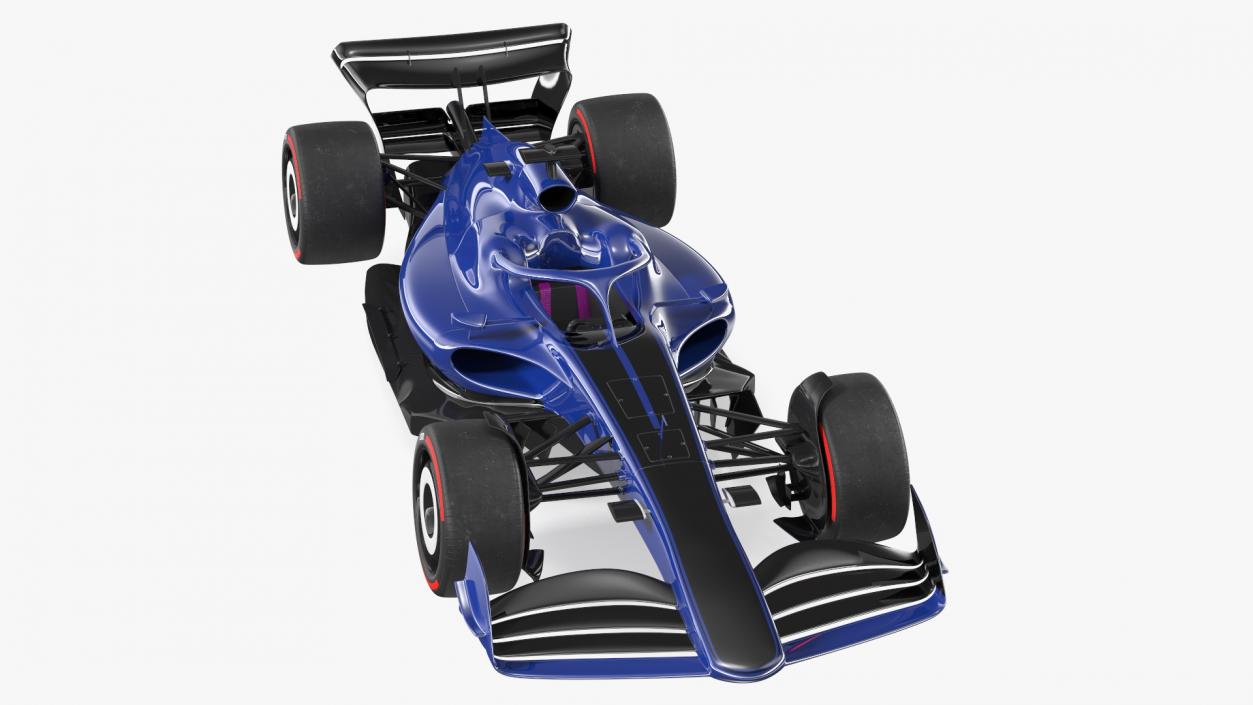 3D Open Wheel Racing Car Rigged model