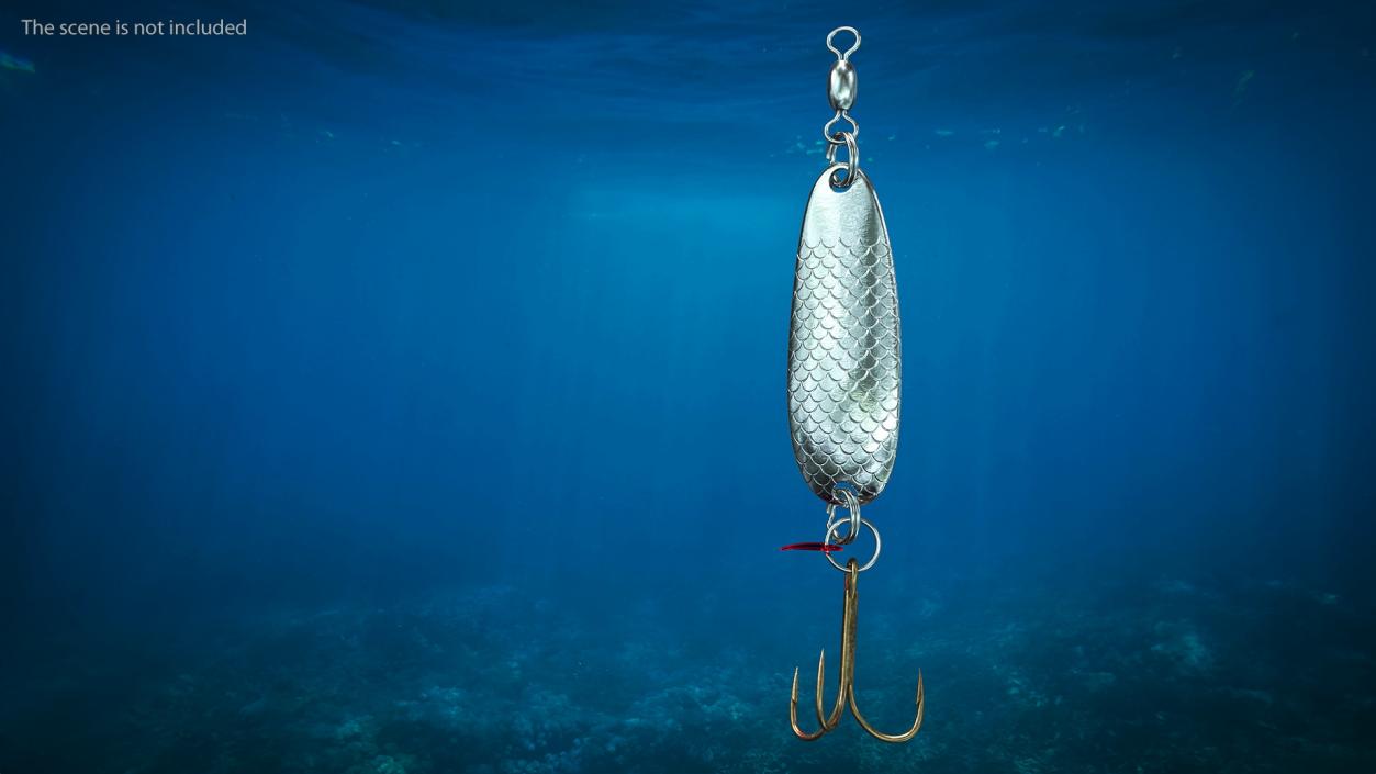 3D Silver Trolling Spoon Lure