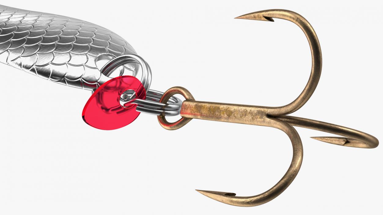 3D Silver Trolling Spoon Lure