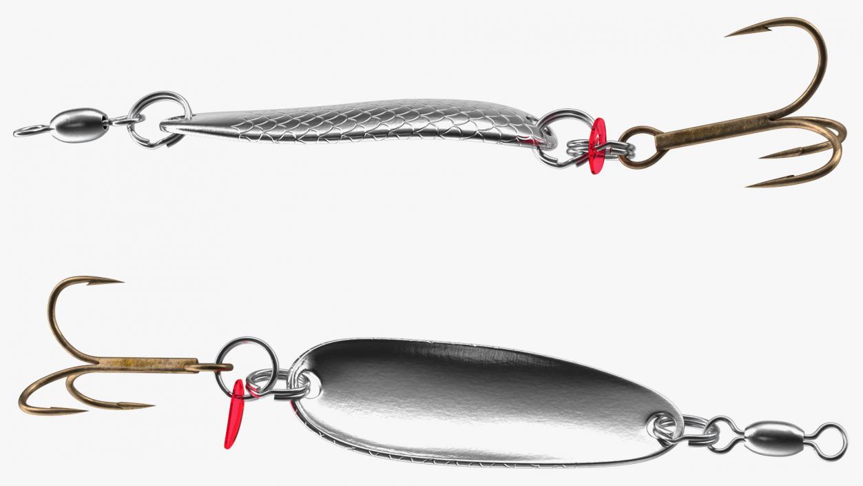 3D Silver Trolling Spoon Lure