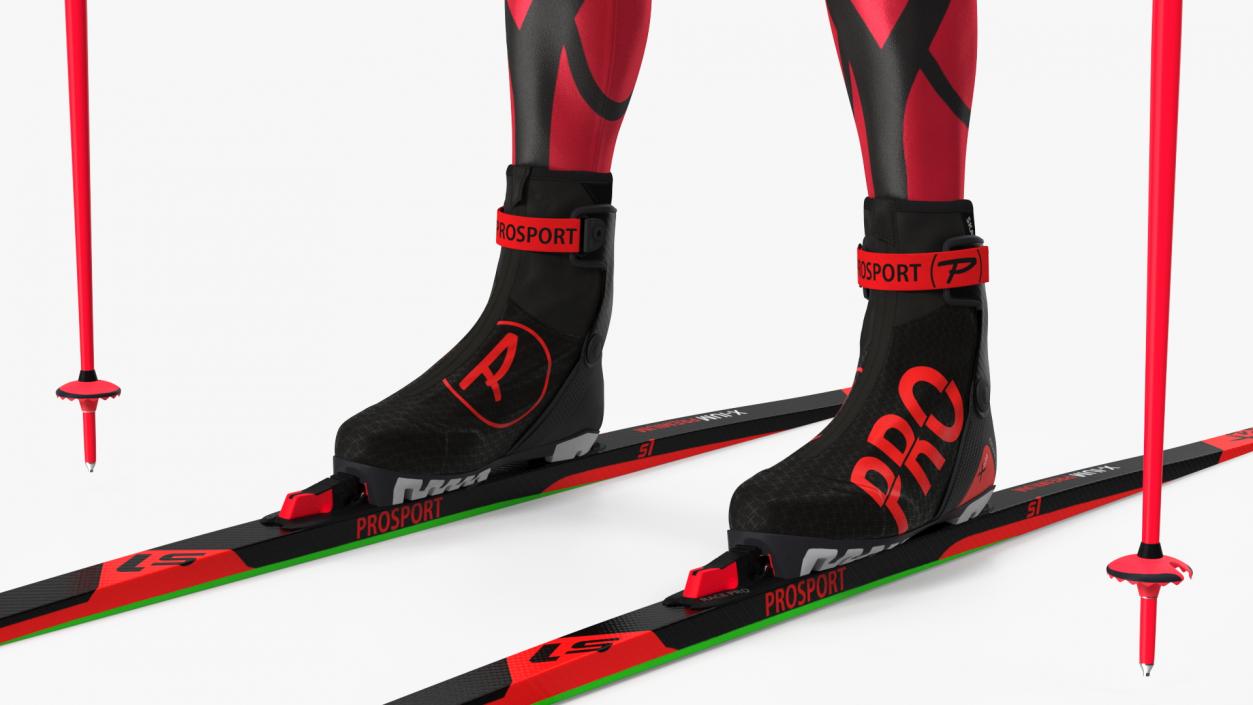 Biathlon Equipment Set 3D