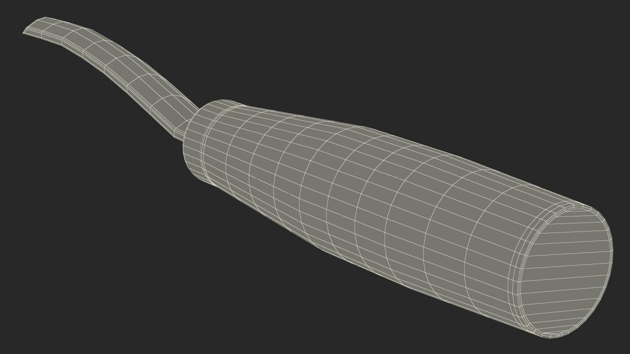 3D Sweep Gouge for Wood Carving model