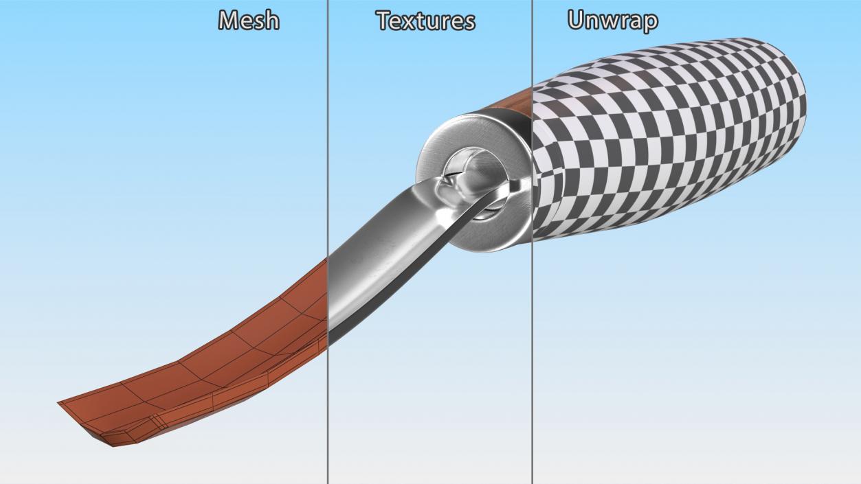 3D Sweep Gouge for Wood Carving model