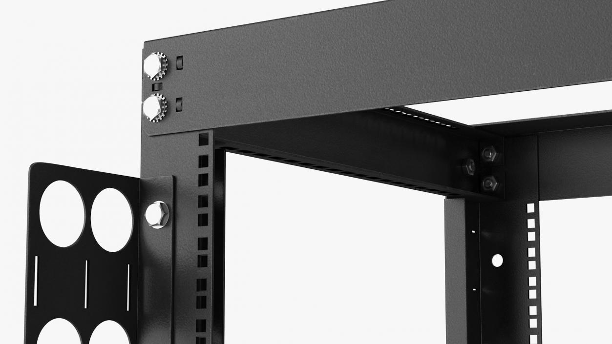 Open Frame Server Rack 50U Empty 3D