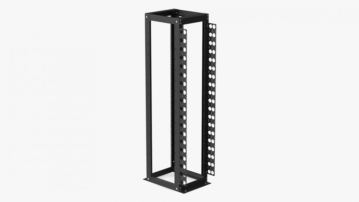 Open Frame Server Rack 50U Empty 3D