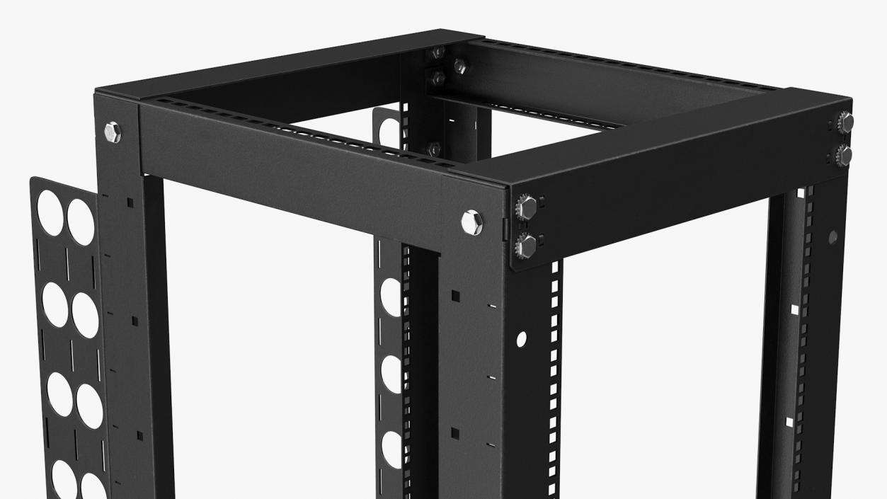 Open Frame Server Rack 50U Empty 3D