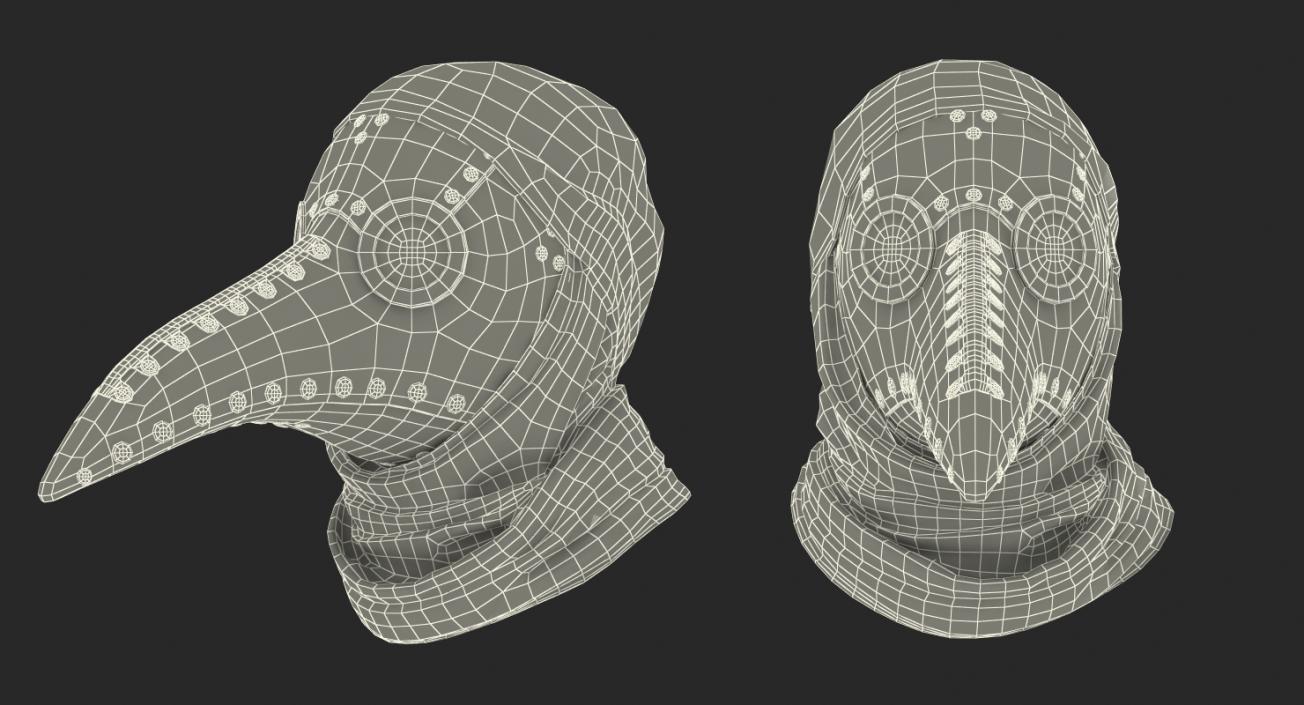 3D Plague Doctor Mask model