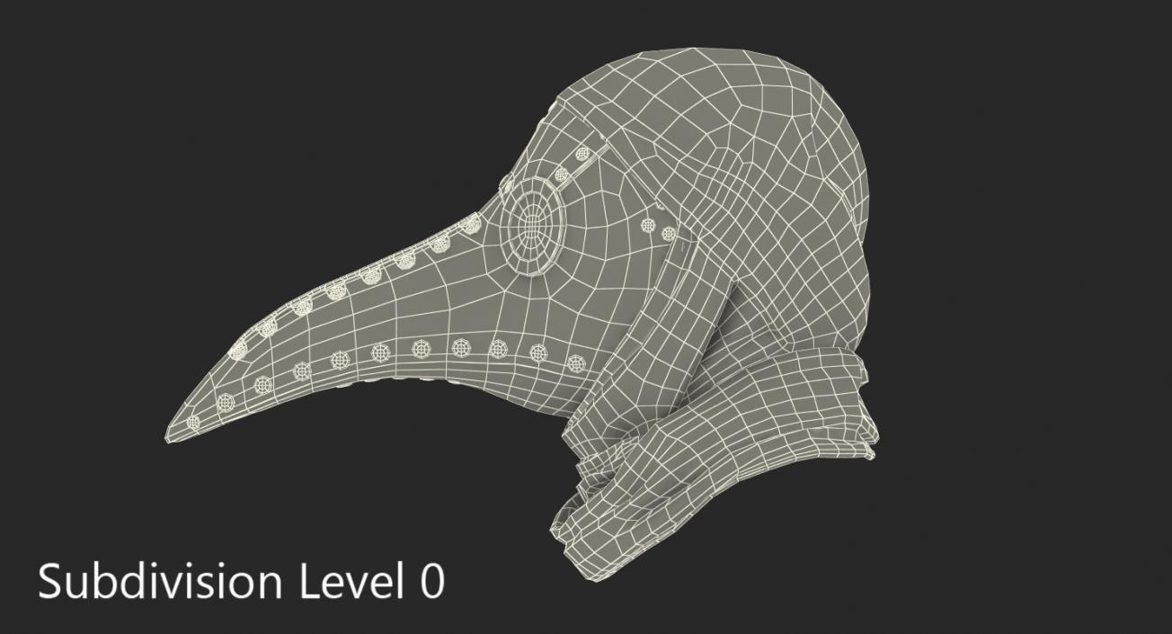 3D Plague Doctor Mask model