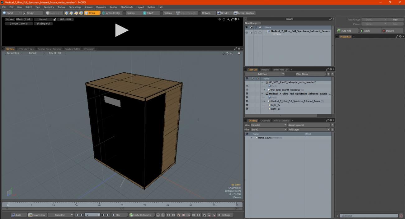 Medical 7 Ultra Full Spectrum Infrared Sauna 3D model