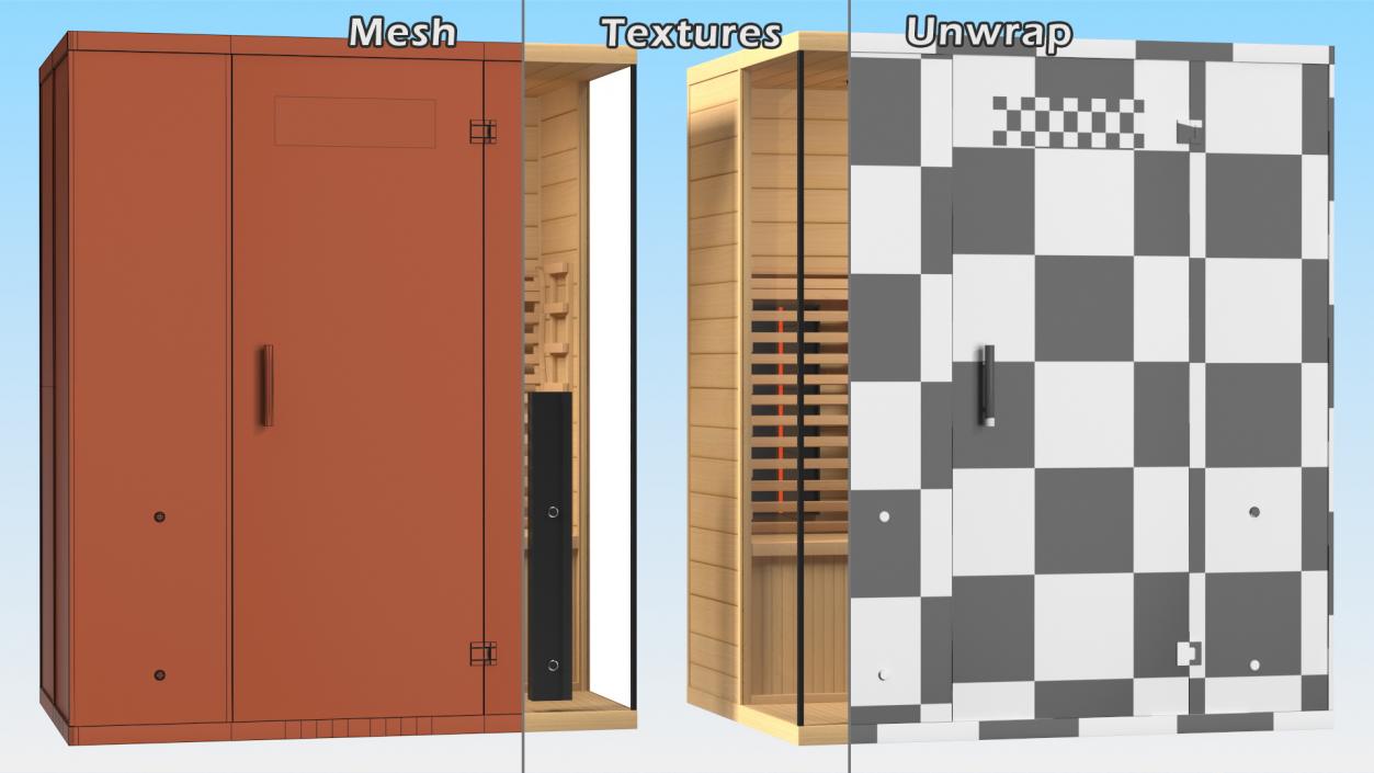 Medical 7 Ultra Full Spectrum Infrared Sauna 3D model